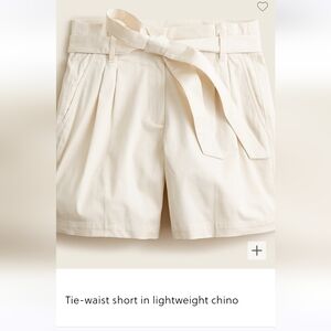 J. Crew Tie waist short lightweight chino 6